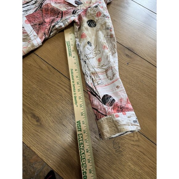 Christopher & Banks Women Jacket Size Medium Long Sleeve Buttons Polka Dots City - Picture 8 of 13